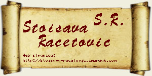 Stoisava Račetović vizit kartica